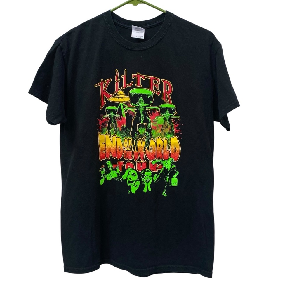 Kitler End of the World Tour Black Graphic Band Tee size M Jazz Metal Trio